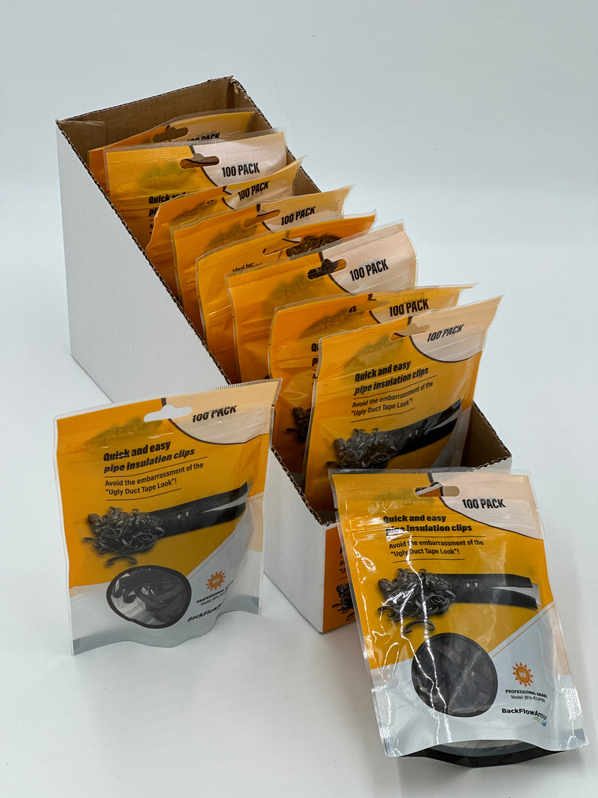 One bag of "Pipe Insulation Security Clip" 100 count