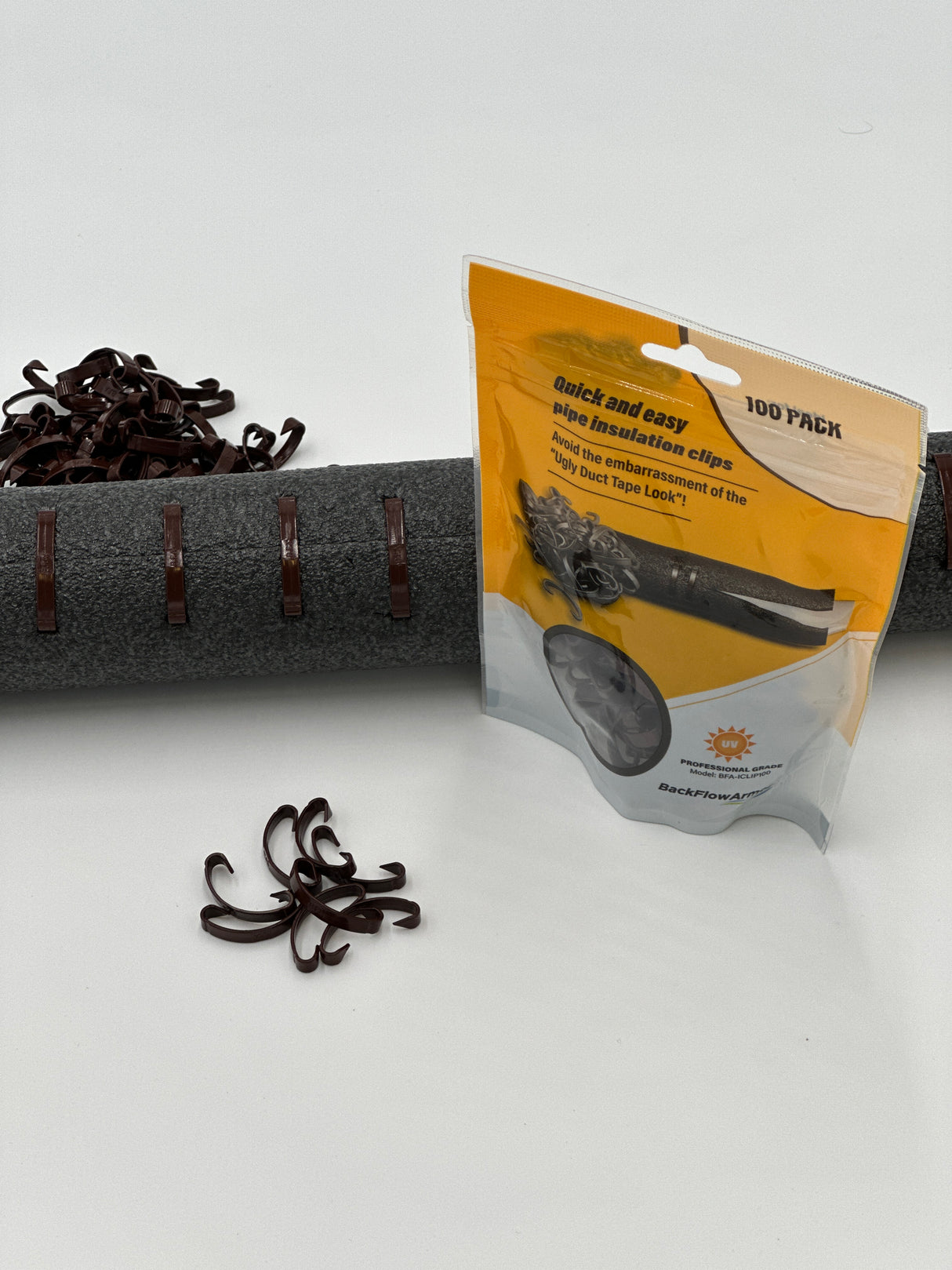 One bag of "Pipe Insulation Security Clip" 100 count
