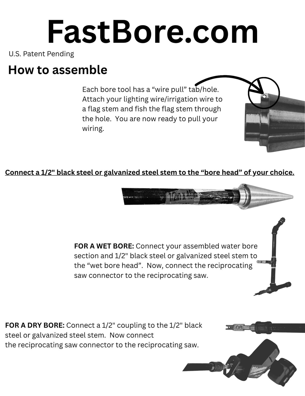 Bore Tool Kit (Reciprocating Saw)