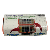 "Label My Cable" irrigation controller labeling system that is reusable