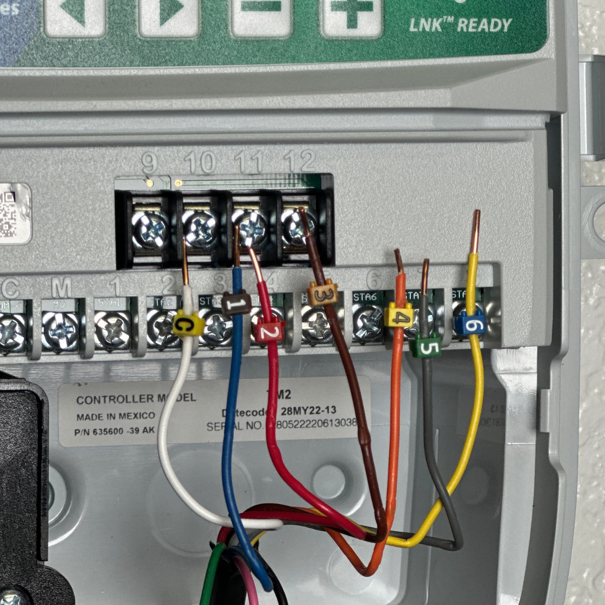 "Label My Cable" irrigation controller labeling system that is reusable