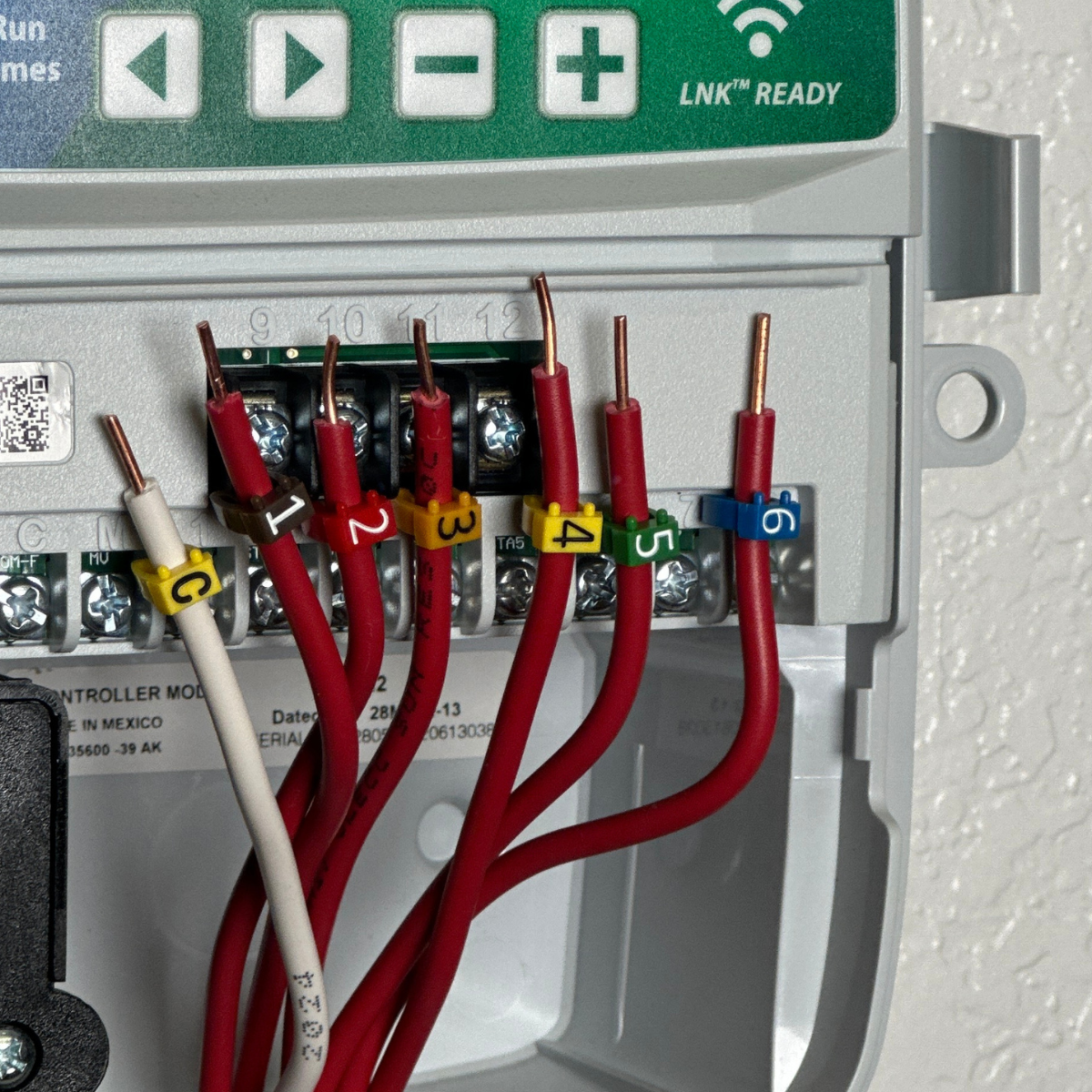 "Label My Cable" irrigation controller labeling system that is reusable