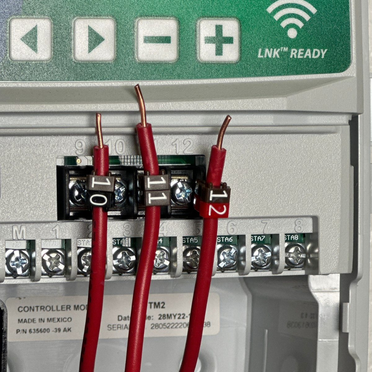 "Label My Cable" irrigation controller labeling system that is reusable